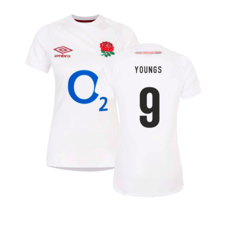 2023-2024 England Rugby Home Replica Shirt (Womens) (Youngs 9)_4