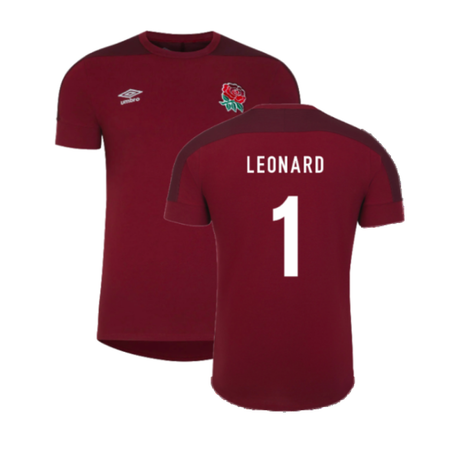 2023-2024 England Rugby Presentation T-Shirt (Tibetan Red) (Leonard 1)_4