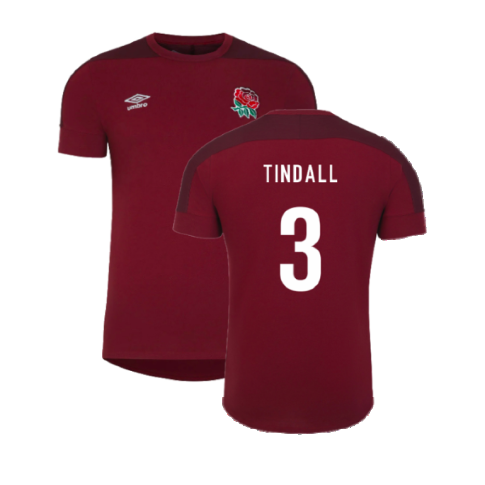 2023-2024 England Rugby Presentation T-Shirt (Tibetan Red) (Tindall 3)_4
