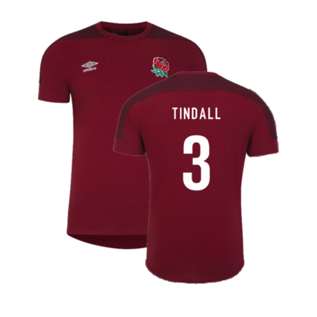 2023-2024 England Rugby Presentation T-Shirt (Tibetan Red) (Tindall 3)_4