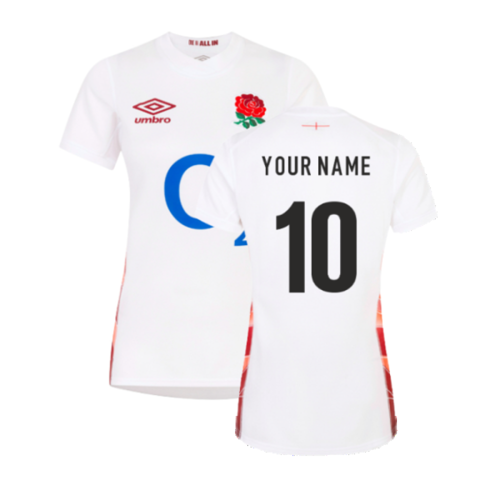 2023-2024 England Rugby Red Roses Rugby Jersey (Ladies) (Your Name)_4