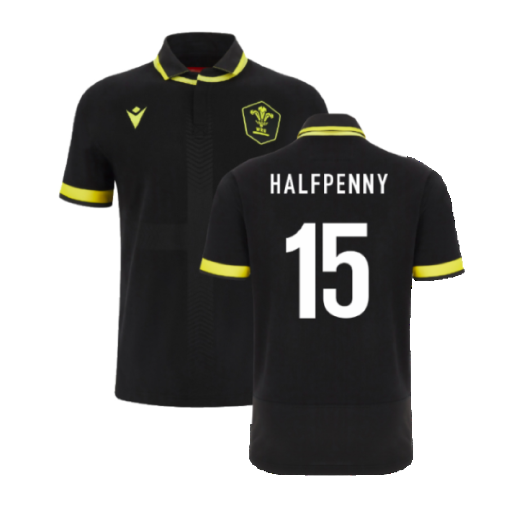 2023-2024 Wales Rugby Alternate Cotton Shirt (Halfpenny 15)_4