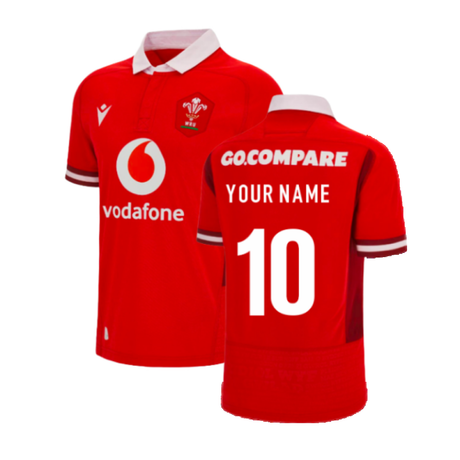 2023-2024 Wales Rugby WRU Home Poly Shirt (Your Name)_4