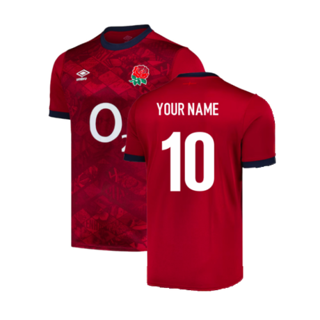 2024-2025 England Rugby Alternate Replica Jersey (Your Name)_2