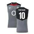 2024-2025 England Rugby Sleeveless Jersey O2 (Grey) (Your Name)_2