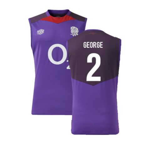 2024-2025 England Rugby Sleeveless Jersey O2 (Violet) (George 2)_2