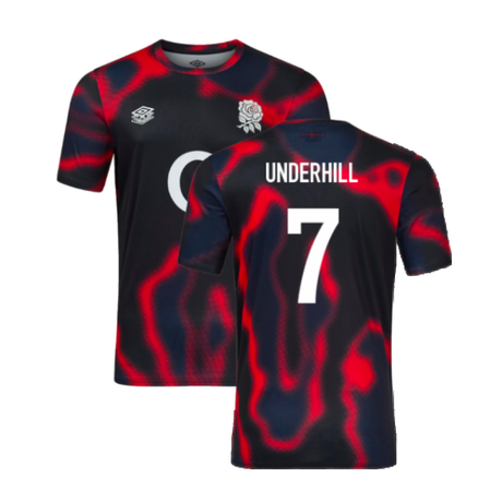 2024-2025 England Rugby Warm Up Jersey (Black) (Underhill 7)_2