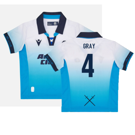 2024-2025 Scotland Rugby Away Little Kids Mini Shirt (Gray 4)_2