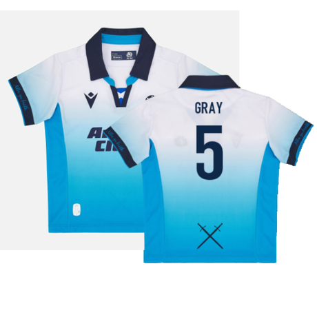 2024-2025 Scotland Rugby Away Little Kids Mini Shirt (Gray 5)_2