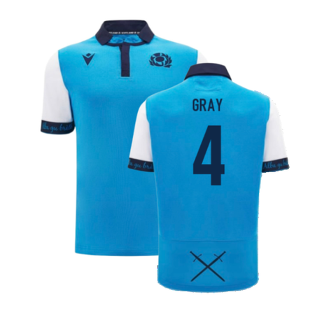 2024-2025 Scotland Rugby Away SS Cotton Shirt (Kids) (Gray 4)_2