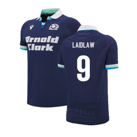 2024-2025 Scotland Rugby Home Slim Fit Shirt (Laidlaw 9)_2