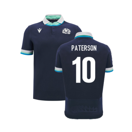 2024-2025 Scotland Rugby Home SS Cotton Shirt (Kids) (Paterson 10)_2