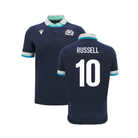 2024-2025 Scotland Rugby Home SS Cotton Shirt (Kids) (Russell 10)_2