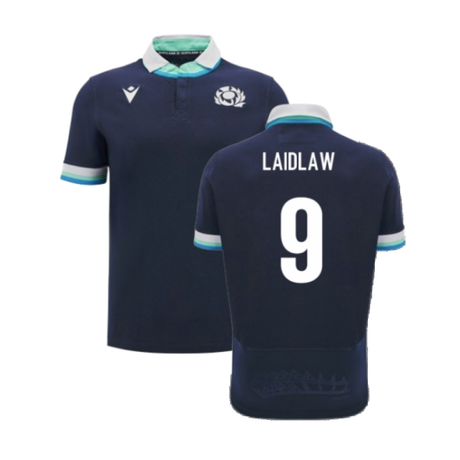 2024-2025 Scotland Rugby Home SS Cotton Shirt (Laidlaw 9)_2