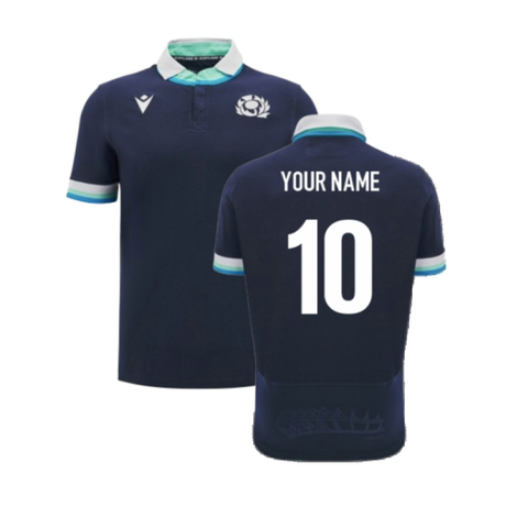 2024-2025 Scotland Rugby Home SS Cotton Shirt (Your Name)_2