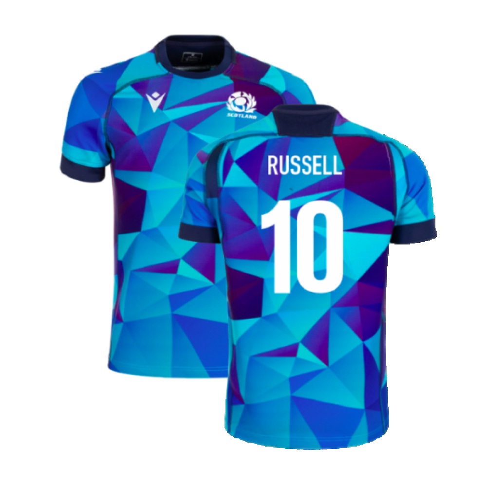 2024-2025 Scotland Rugby Training Jersey (Blue) - Kids (Russell 10)_2