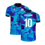 2024-2025 Scotland Rugby Training Jersey (Blue) - Kids (Your Name)_2