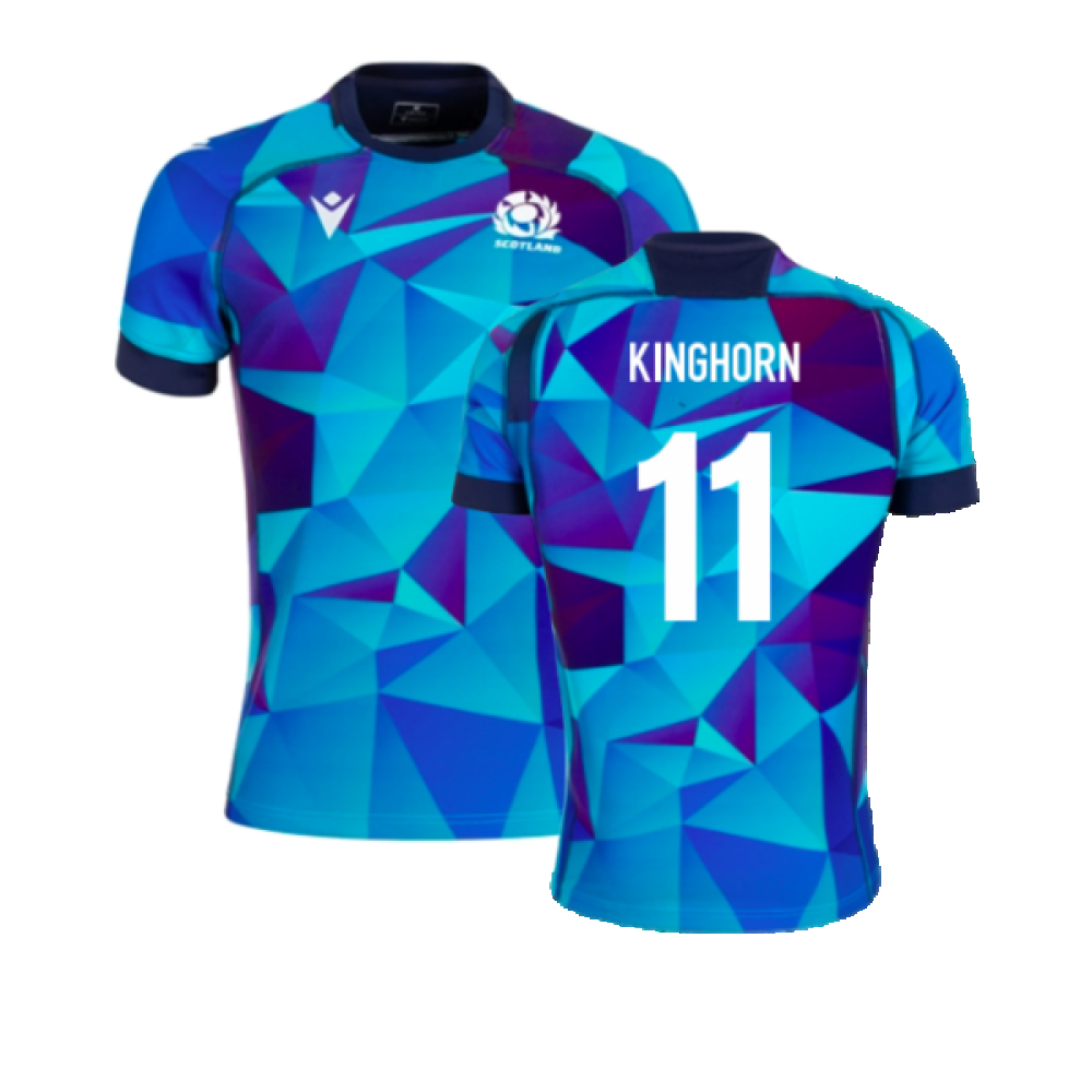 2024-2025 Scotland Rugby Training Jersey (Blue) (Kinghorn 11)_2