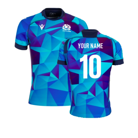 2024-2025 Scotland Rugby Training Jersey (Blue) (Your Name)_2