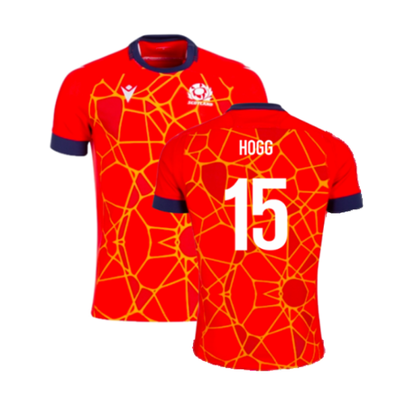 2024-2025 Scotland Rugby Training Jersey (Red) (Hogg 15)_2
