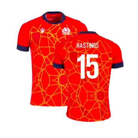 2024-2025 Scotland Rugby Training Jersey (Red) - Kids (Hastings 15)_2