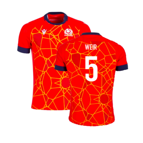2024-2025 Scotland Rugby Training Jersey (Red) - Kids (Weir 5)_2