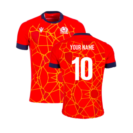 2024-2025 Scotland Rugby Training Jersey (Red) (Your Name)_2