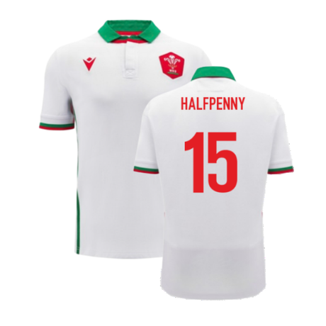 2024-2025 Wales Away Cotton Rugby Shirt (Kids) (Halfpenny 15)_2