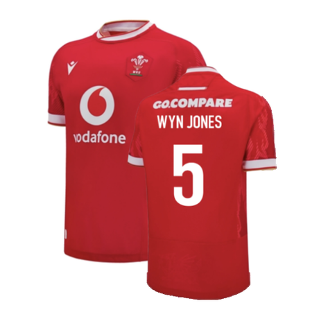 2024-2025 Wales Home Poly Replica Rugby Shirt (Wyn Jones 5)_2