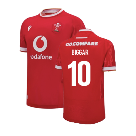 2024-2025 Wales Home Poly Rugby Shirt (Kids) (Biggar 10)_2