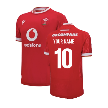 2024-2025 Wales Home Poly Rugby Shirt (Kids) (Your Name)_2