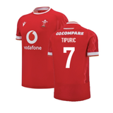 2024-2025 Wales Rugby Home Slim Fit Shirt (Tipuric 7)_2