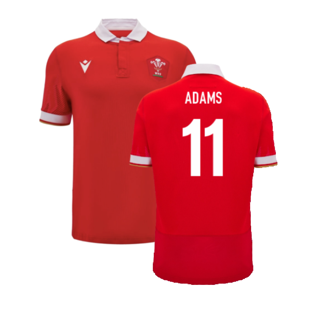 2024-2025 Wales WRU Home Cotton Rugby Shirt (Kids) (Adams 11)_2