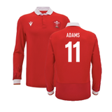 2024-2025 Wales WRU Home LS Cotton Rugby Shirt (Adams 11)_2