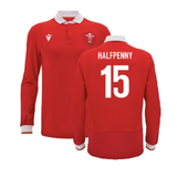 2024-2025 Wales WRU Home LS Cotton Rugby Shirt (Halfpenny 15)_2