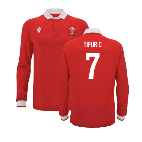 2024-2025 Wales WRU Home LS Cotton Rugby Shirt (Tipuric 7)_2
