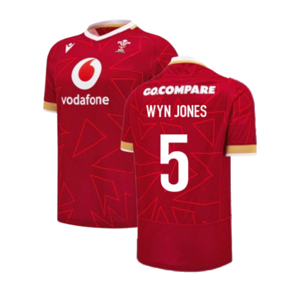 2024-2025 Wales WRU Home Pathway Poly Rugby Shirt (Wyn Jones 5)_2