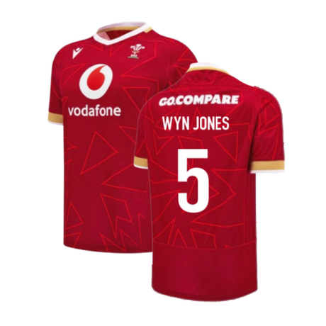 2024-2025 Wales WRU Home Pathway Poly Rugby Shirt (Wyn Jones 5)_2