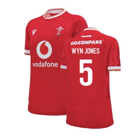 2024-2025 Wales WRU Home Replica Rugby Shirt (Womens) (Wyn Jones 5)_2
