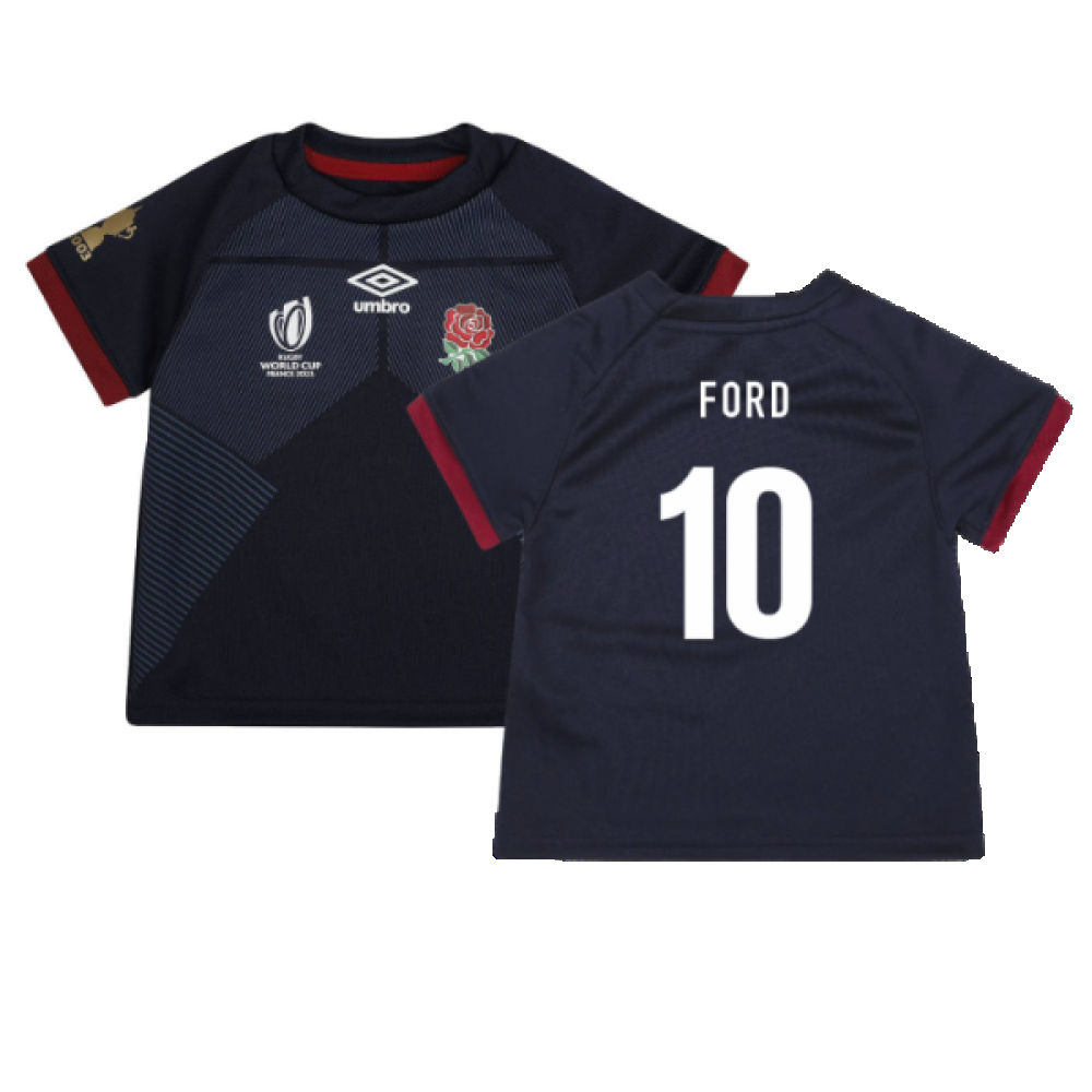 England RWC 2023 Alternate Replica Rugby Baby Shirt (Ford 10)_4