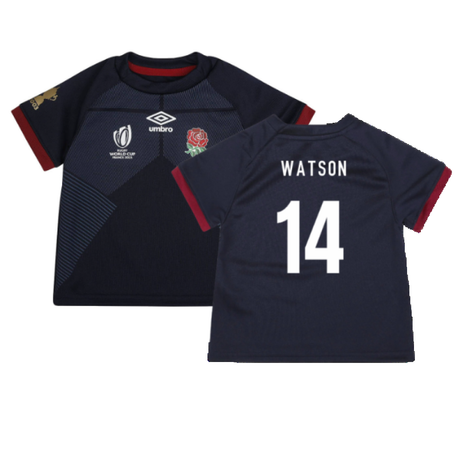 England RWC 2023 Alternate Replica Rugby Baby Shirt (Watson 14)_4