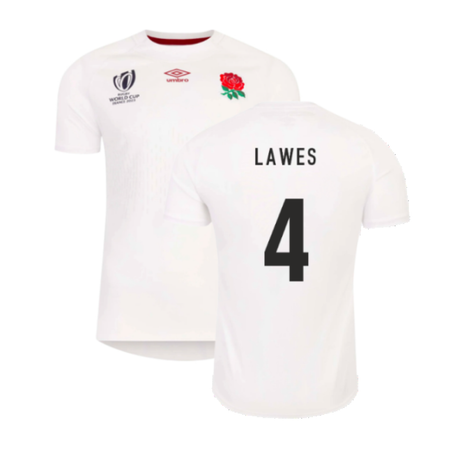 England RWC 2023 Home Replica Rugby Shirt (Lawes 4)_4