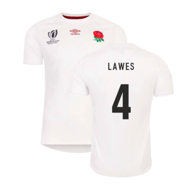 England RWC 2023 Home Replica Rugby Shirt (Lawes 4)_4