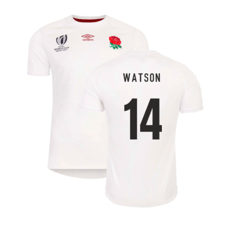 England RWC 2023 Home Replica Rugby Shirt (Watson 14)_4