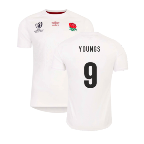 England RWC 2023 Home Replica Rugby Shirt (Youngs 9)_4