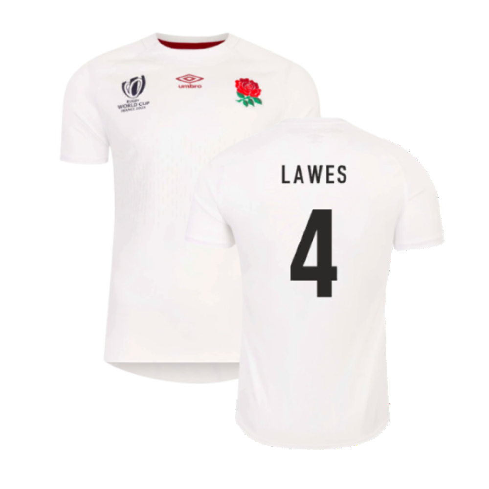 England RWC 2023 Home Rugby Jersey (Kids) (Lawes 4)_4