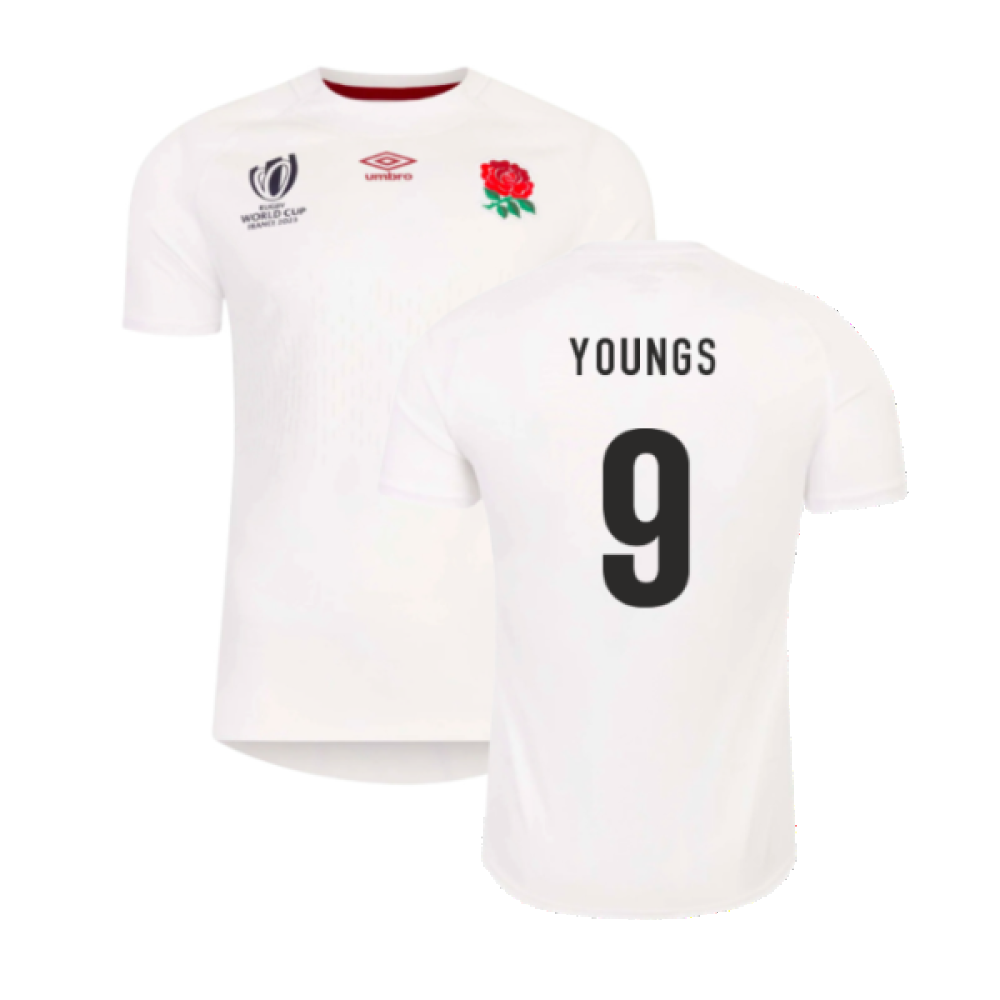 England RWC 2023 Home Rugby Jersey (Kids) (Youngs 9)_4