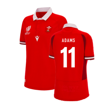 Wales RWC 2023 WRU Home Rugby Shirt (Ladies) (Adams 11)_4