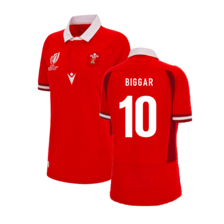 Wales RWC 2023 WRU Home Rugby Shirt (Ladies) (Biggar 10)_4