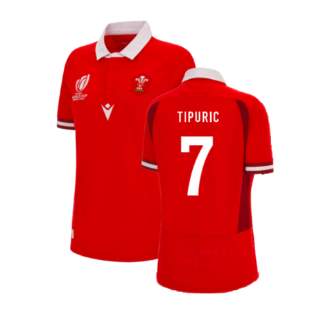 Wales RWC 2023 WRU Home Rugby Shirt (Ladies) (Tipuric 7)_4